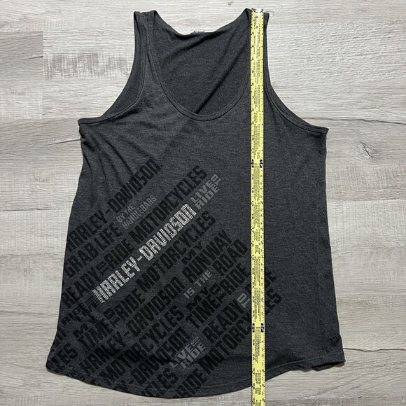 Harley Davidson Tank Top Womens Medium Henley Tank Top Boston MA - Picture 2 of 4